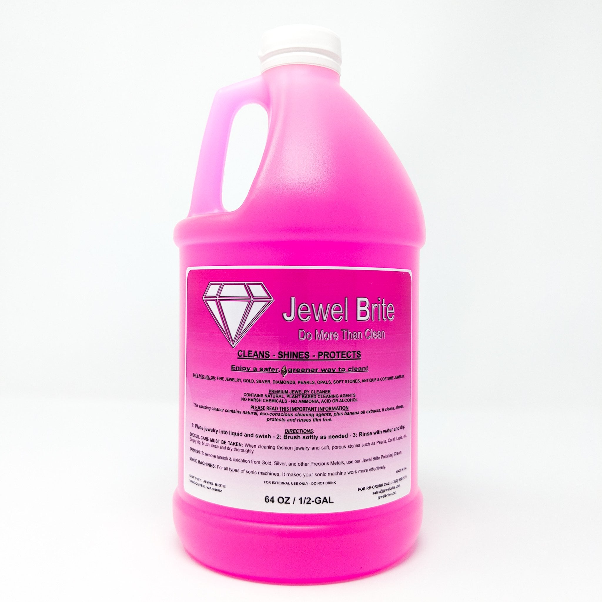 Cleaning solution for ultrasonic jewelry cleaner, ammonia-free. Sold per  8-ounce bottle. - Fire Mountain Gems and Beads