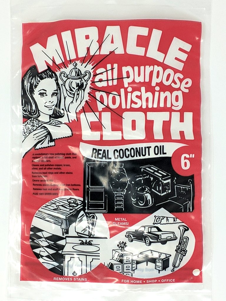 Miracle Cloth 6 All Purpose Polishing Cloth Made with Coconut Oil – Jewel  Brite