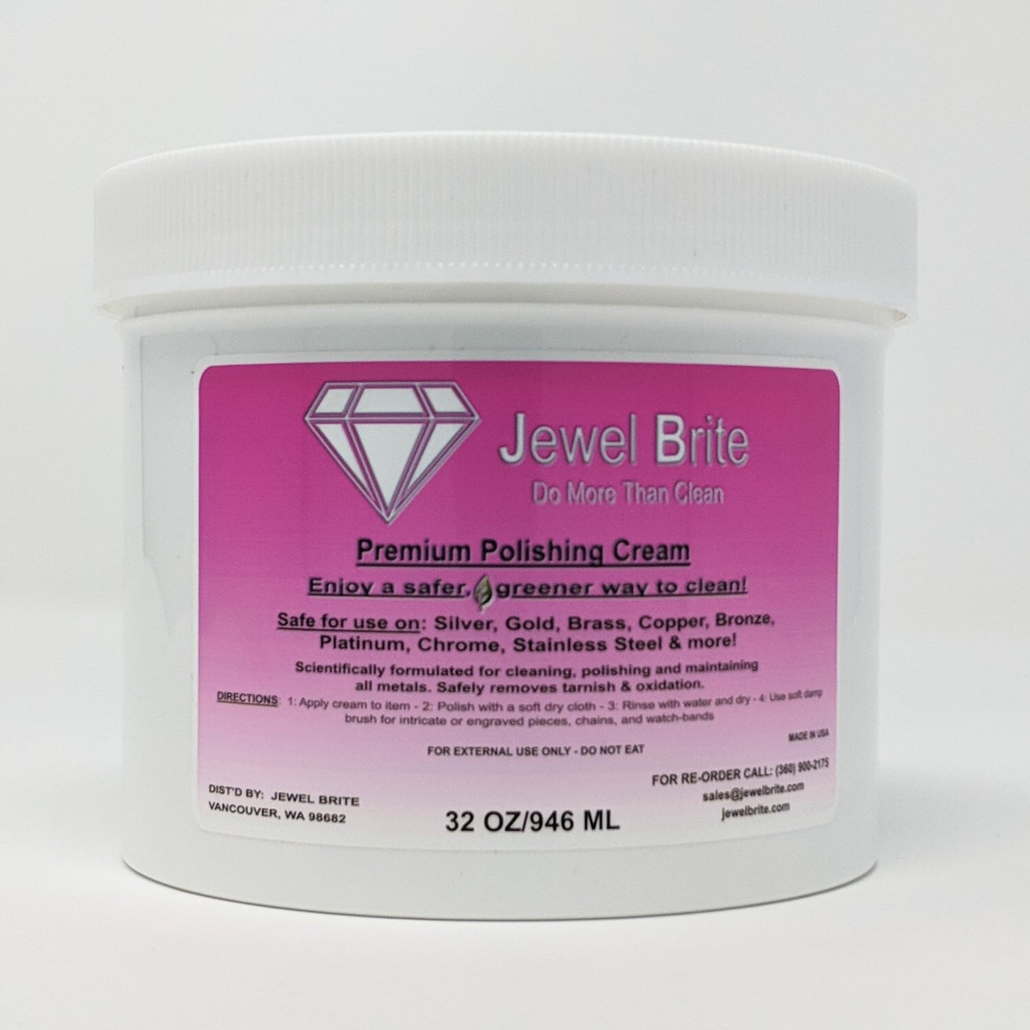 polishing cream tarnish remover jewel brite 32 oz