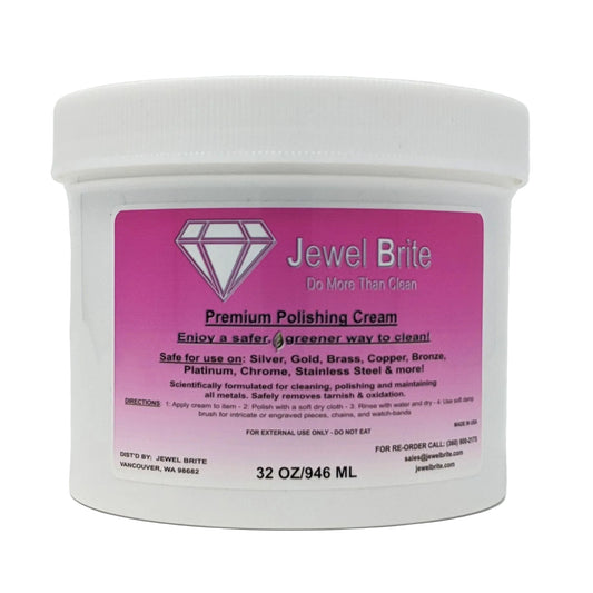 polishing cream tarnish remover jewel brite 32 oz remove tarnish and oxidation from silver, gold, brass, copper and chrome