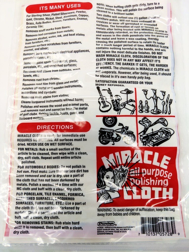 Miracle Cloth 6 All Purpose Polishing Cloth Made with Coconut Oil – Jewel  Brite
